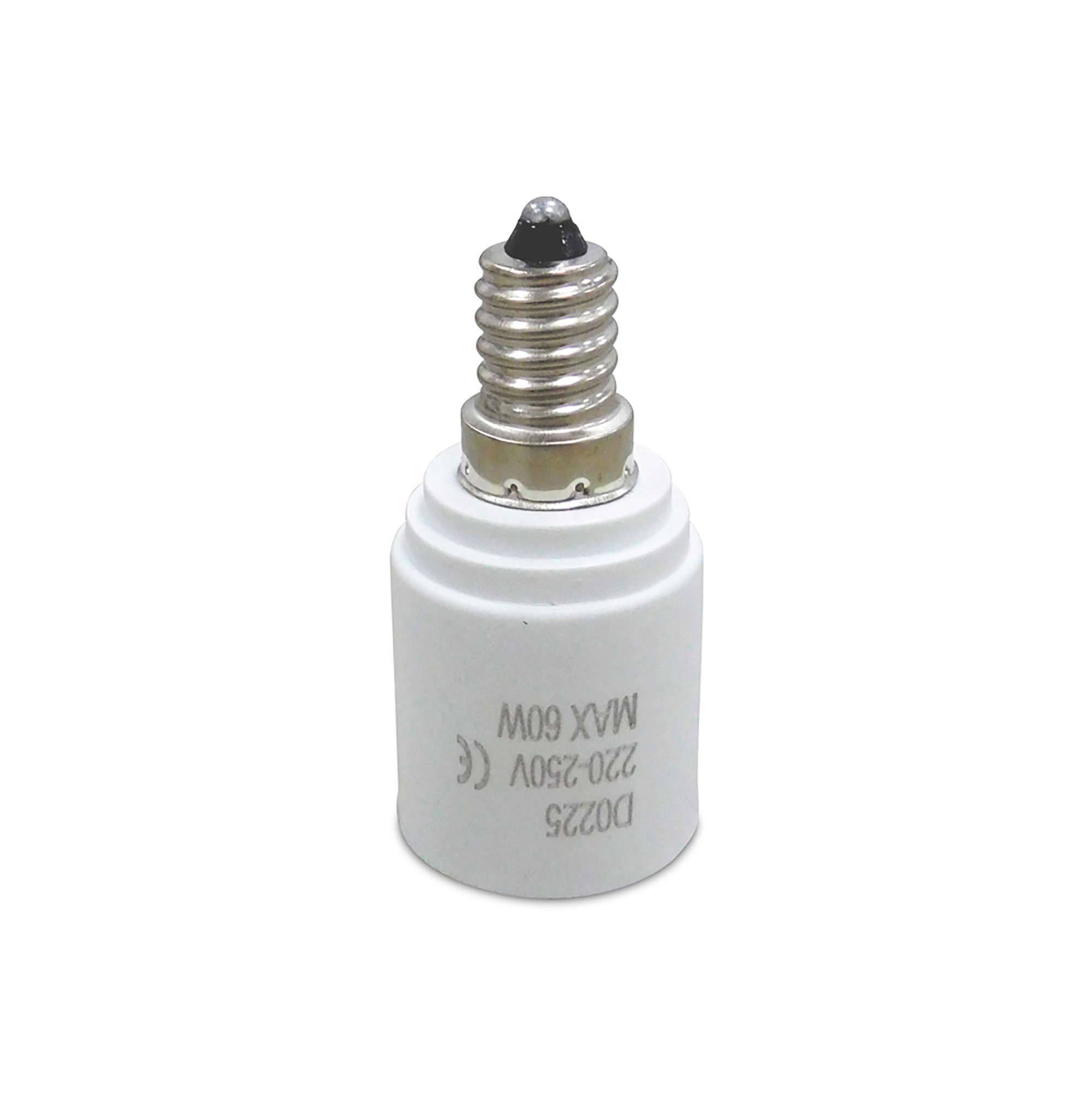 D0225  Elements E14 to E27 Lamp Socket Converter White